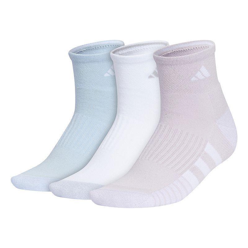 Womens adidas Cushioned 3.0 3-Pack Quarter Socks Product Image