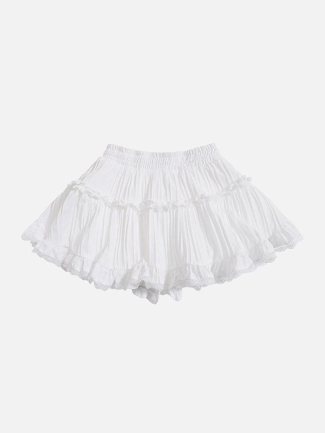 Aelfric Eden Lace Texture Wrinkle Skirt Female Product Image