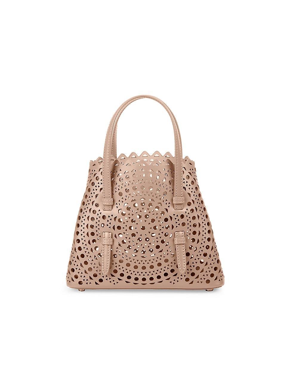 Womens Mina 25 Perforated Leather Tote Product Image