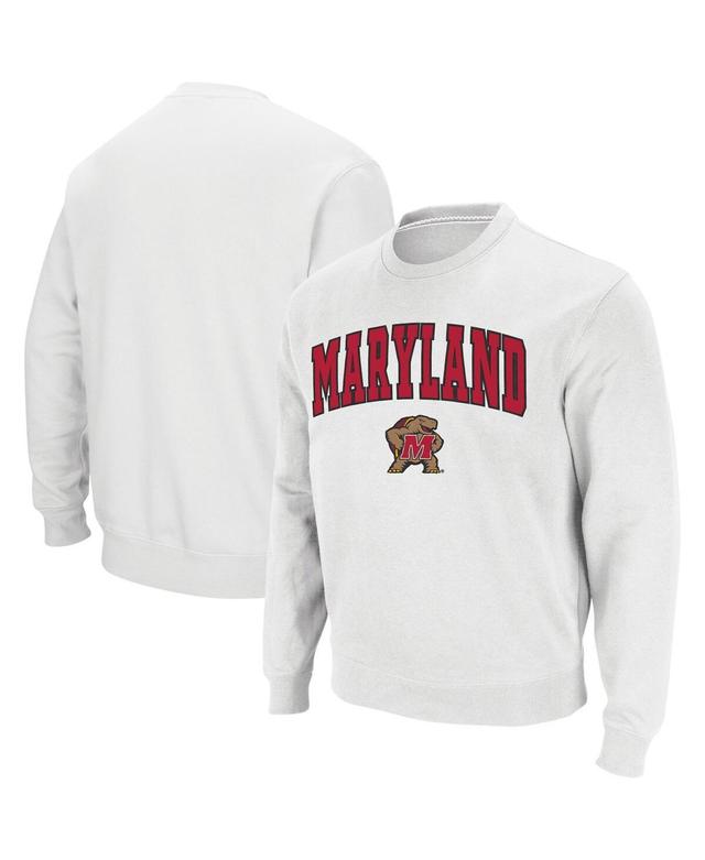 Colosseum Mens Maryland Terrapins Arch and Logo Crew Neck Sweatshirt Product Image