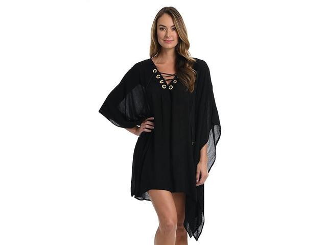 La Blanca Capri Stripe Lace-Up Caftan Women's Swimwear Product Image