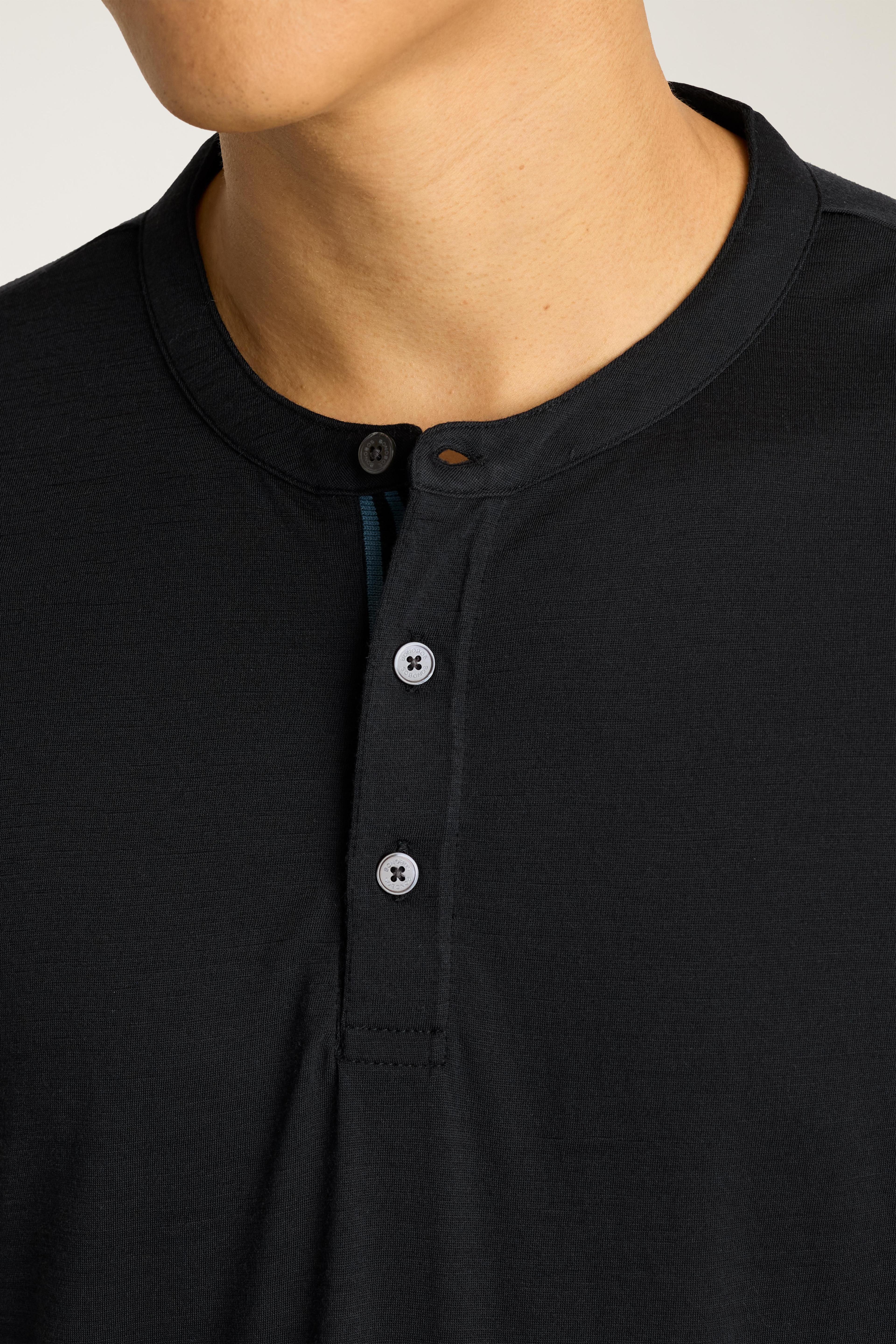 Performance Merino Long Sleeve Henley Product Image