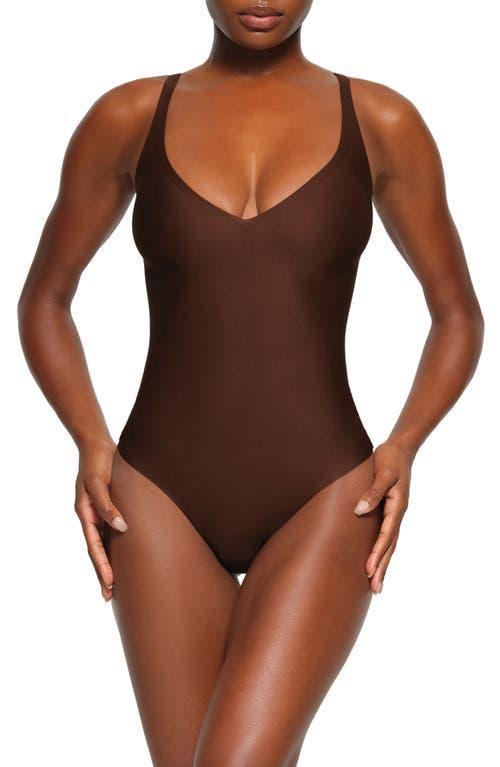 SKIMS Body Plunge Thong Shaper Bodysuit Product Image