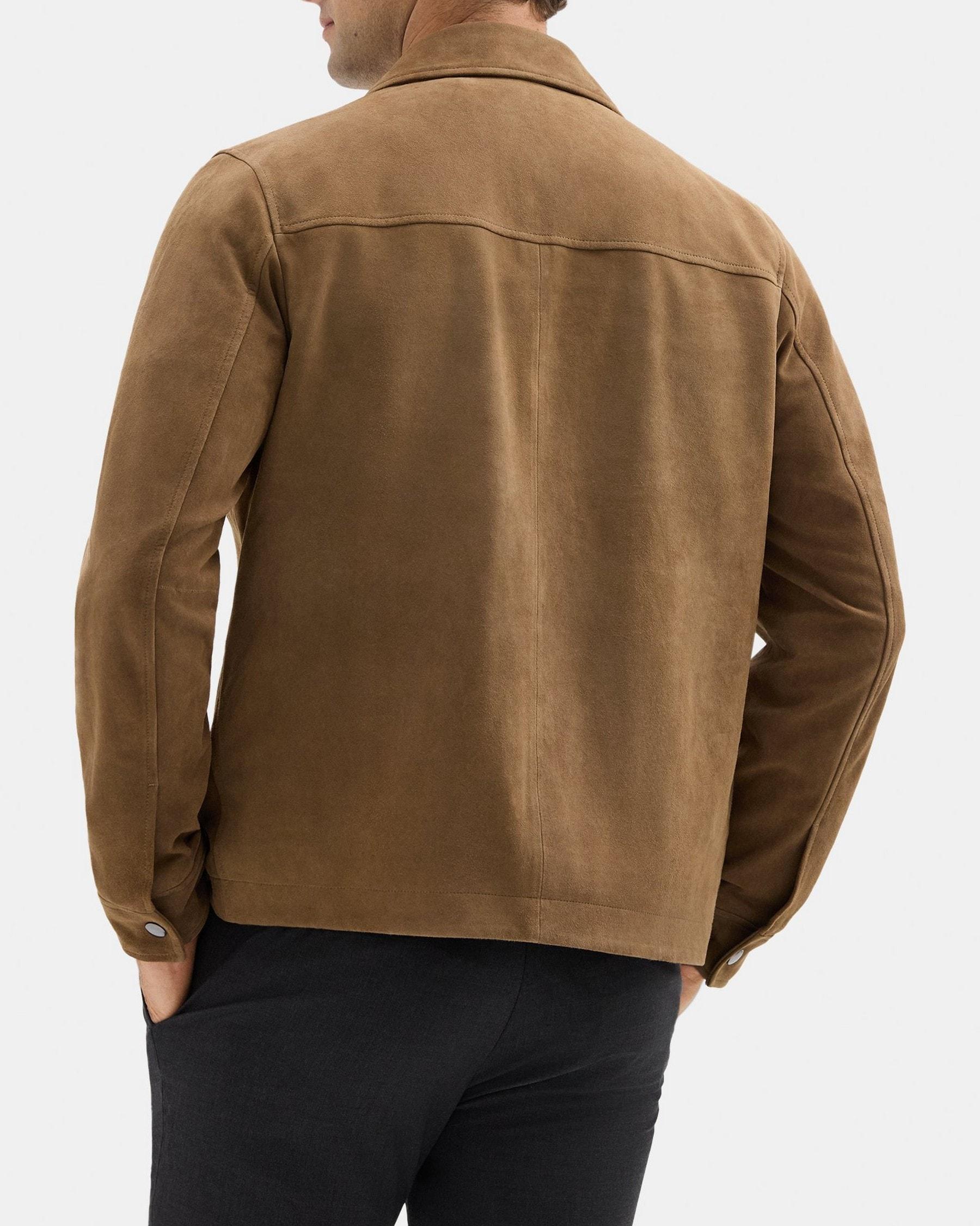 Zip Jacket in Suede Product Image