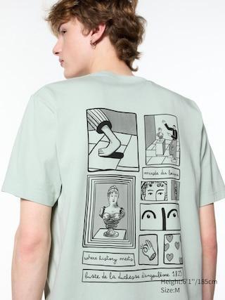 Mens Utgp2024: The Louvre Ut (Short-Sleeve Graphic T-Shirt) Light Green XL UNIQLO US Product Image