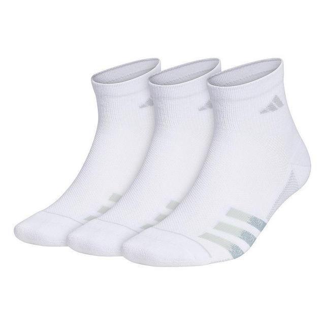 Mens adidas 3-pack Superlite Stripe 3 Quarter Socks Product Image