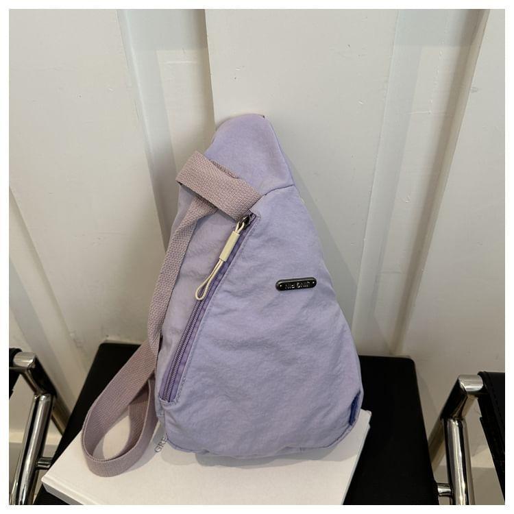 Plain Nylon Sling Bag Product Image