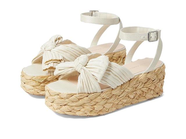 Womens Gaby 70MM Bow-Detailed Raffia Flatform Espadrille Sandals Product Image