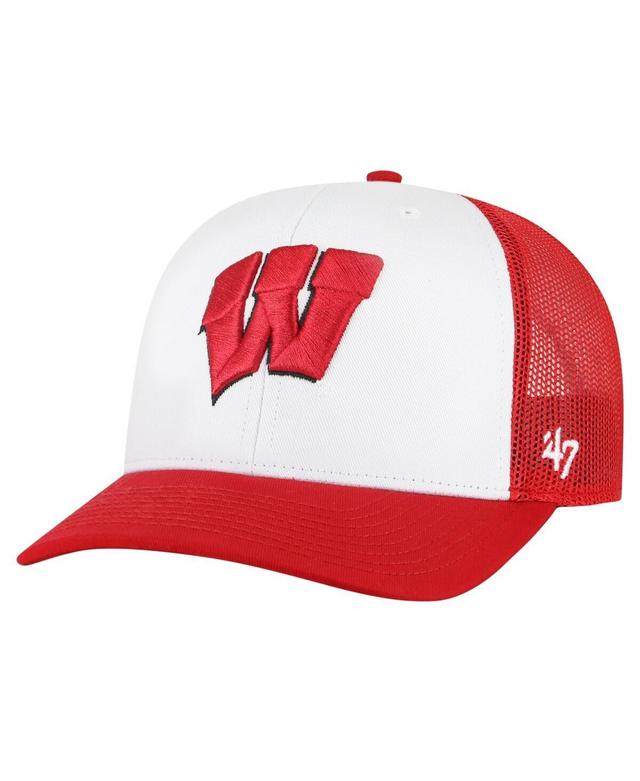 Mens 47 Brand Red Wisconsin Badgers Freshman Trucker Adjustable Hat Product Image