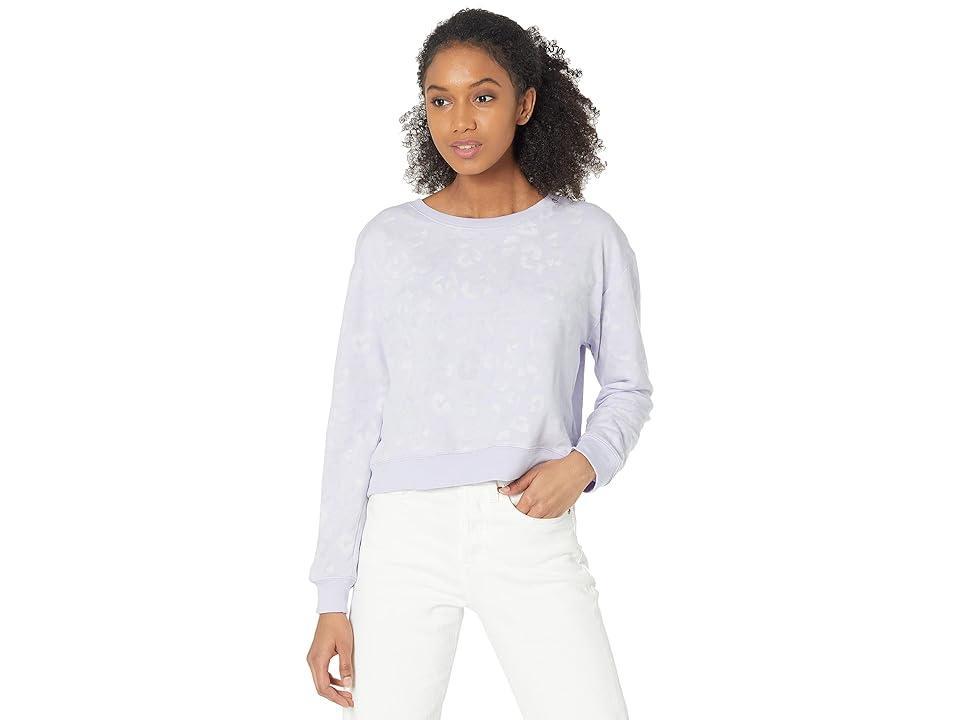 Splendid Sundown by Splendid Jada Leopard Pullover (Lilac) Women's Clothing Product Image