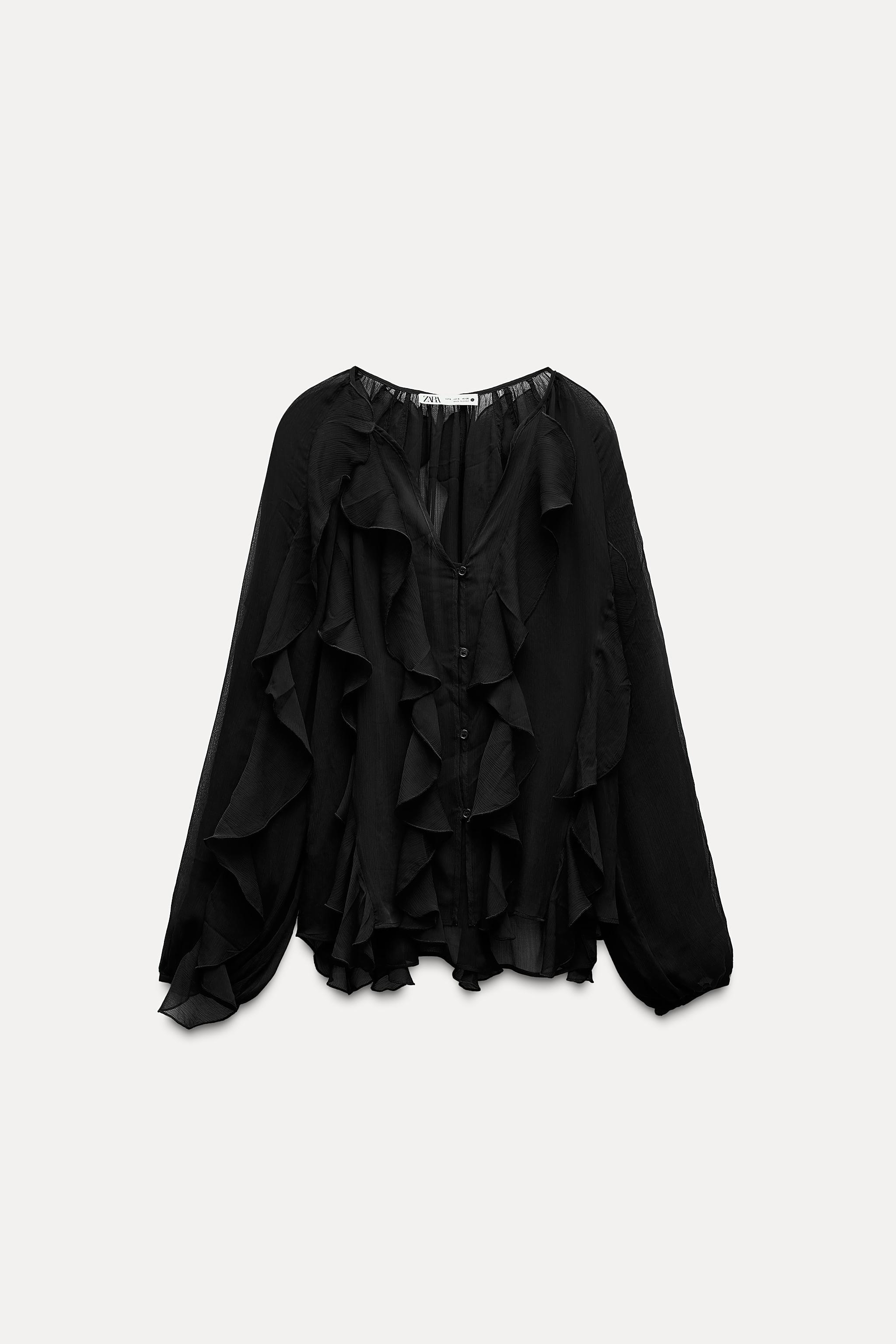 RUFFLED BLOUSE ZW COLLECTION Product Image