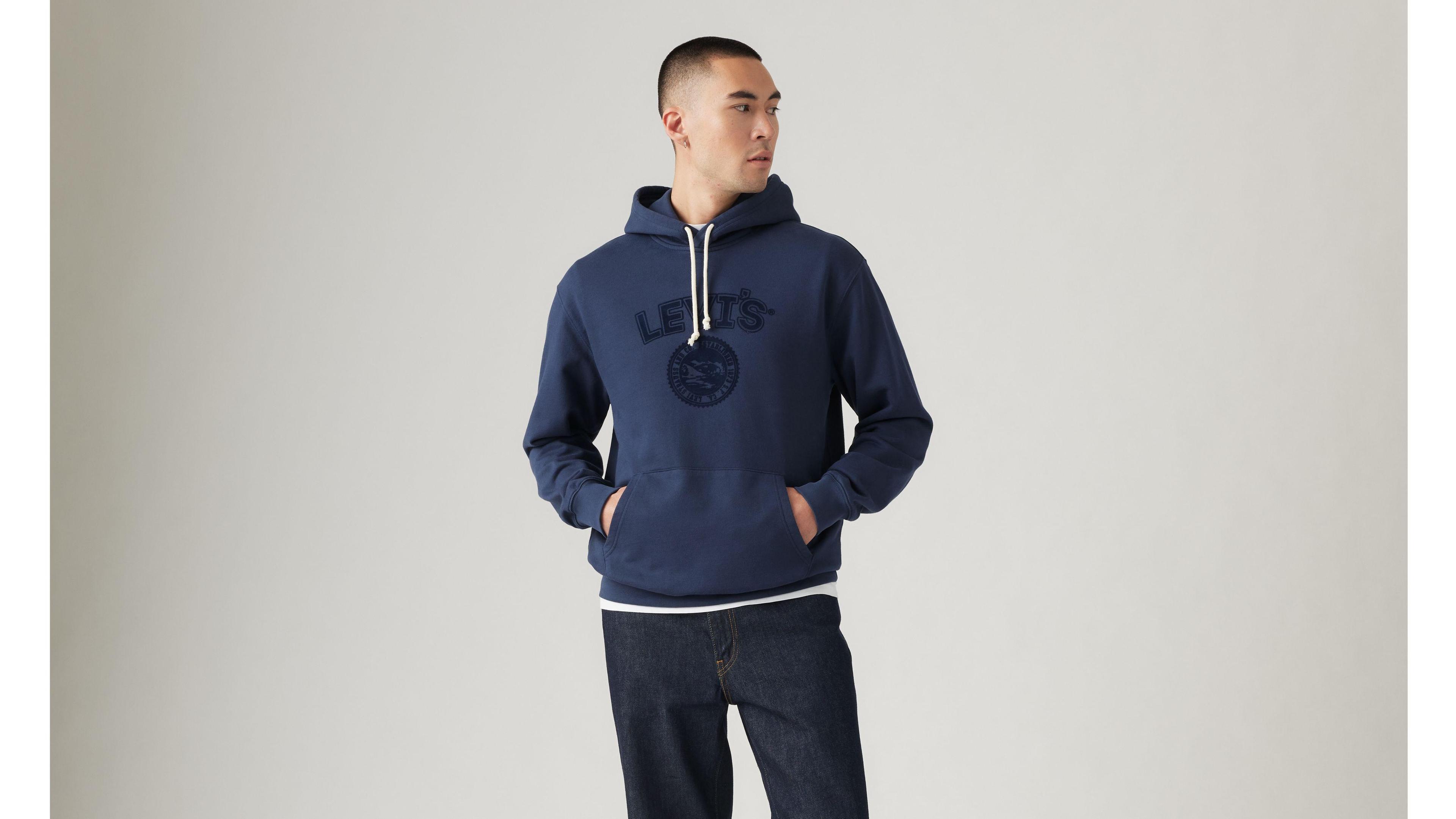 Relaxed Fit Graphic Hoodie Sweatshirt Product Image