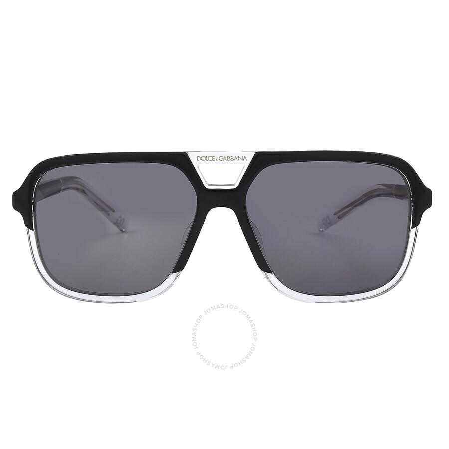 Dolce And Gabbana Polarized Grey Navigator Men's Sunglasses Dg4354f 501/81 58 Product Image