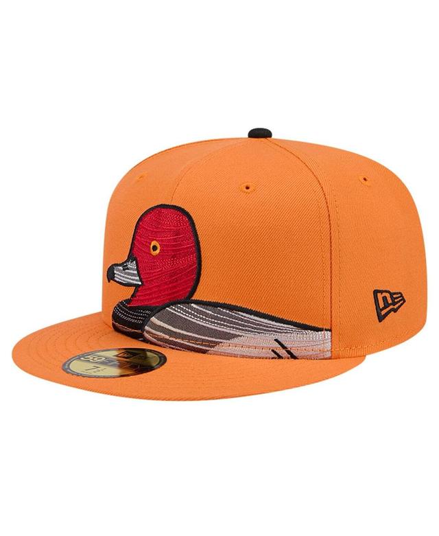 New Era Mens Orange Aberdeen IronBirds Theme Night Decoys 59FIFTY Fitted Hat Product Image