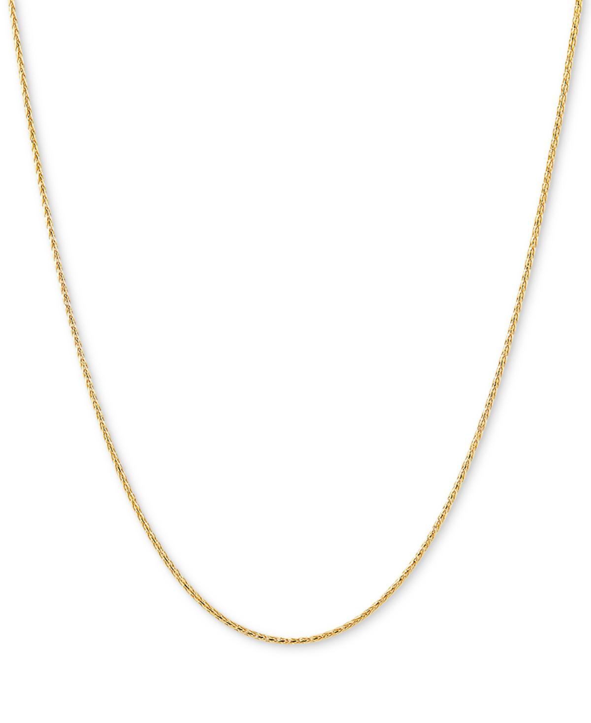 Italian Gold Wheat Link 20 Chain Necklace in 14k Gold Product Image