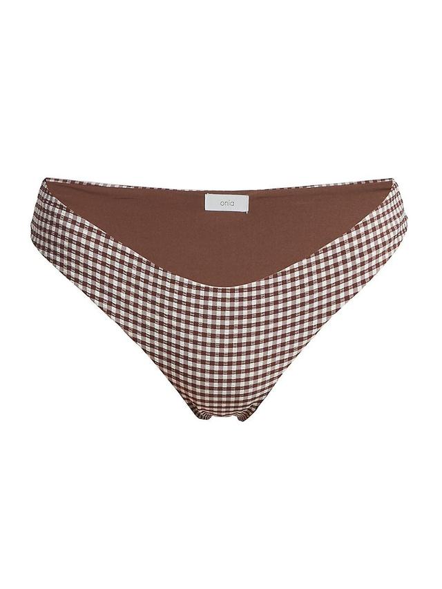 Womens Daisy Gingham Bikini Bottom Product Image