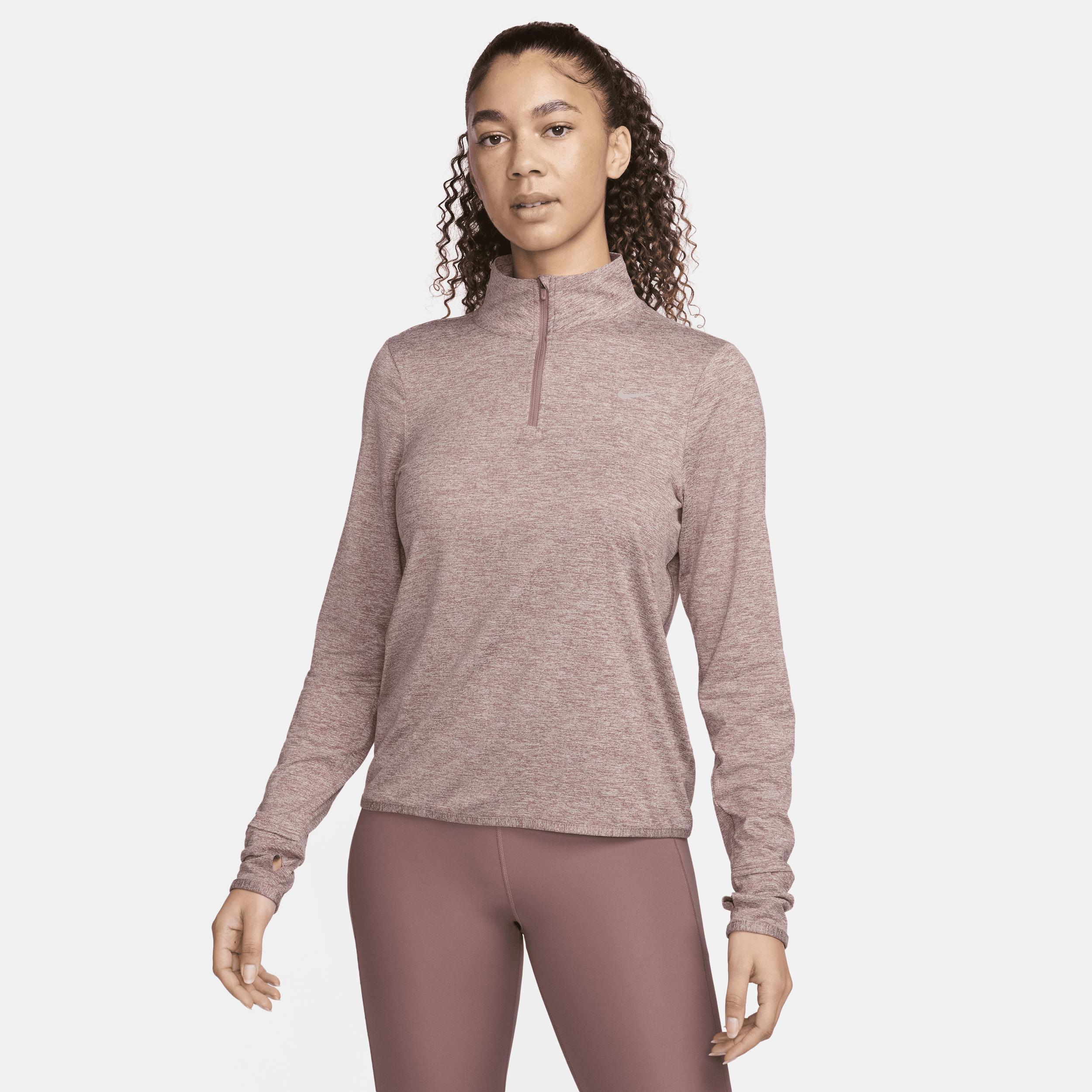 Nike Womens Swift Element UV Protection 1/4-Zip Running Top Product Image