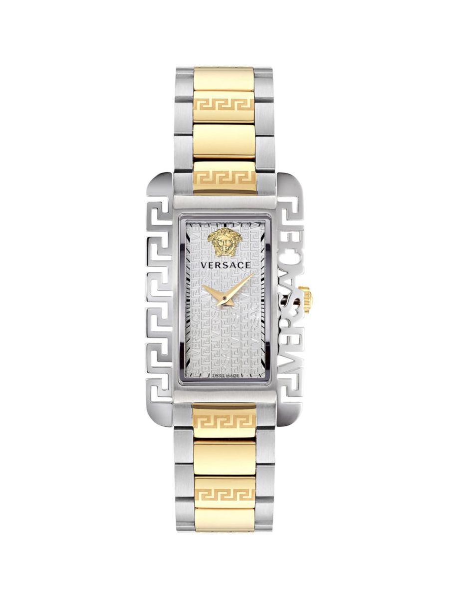 Men's  Flair 27.8mm Two Tone Ip Stainless Steel Bracelet Watch In Silver Product Image