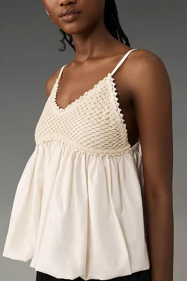 By Anthropologie Crochet Bubble Tank Product Image