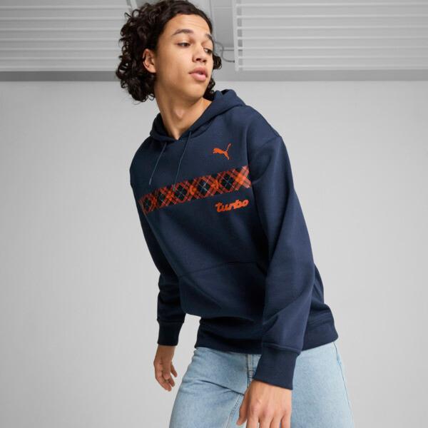 PUMA Porsche Legacy Statement Men's Hoodie in Dark Blue Product Image