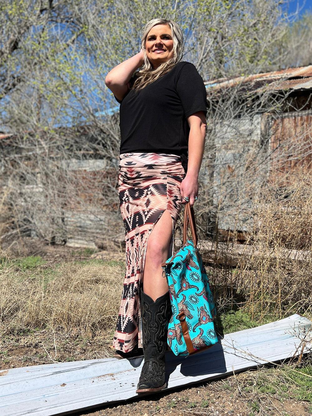 PLUS Santa Fe Slit Skirt Product Image