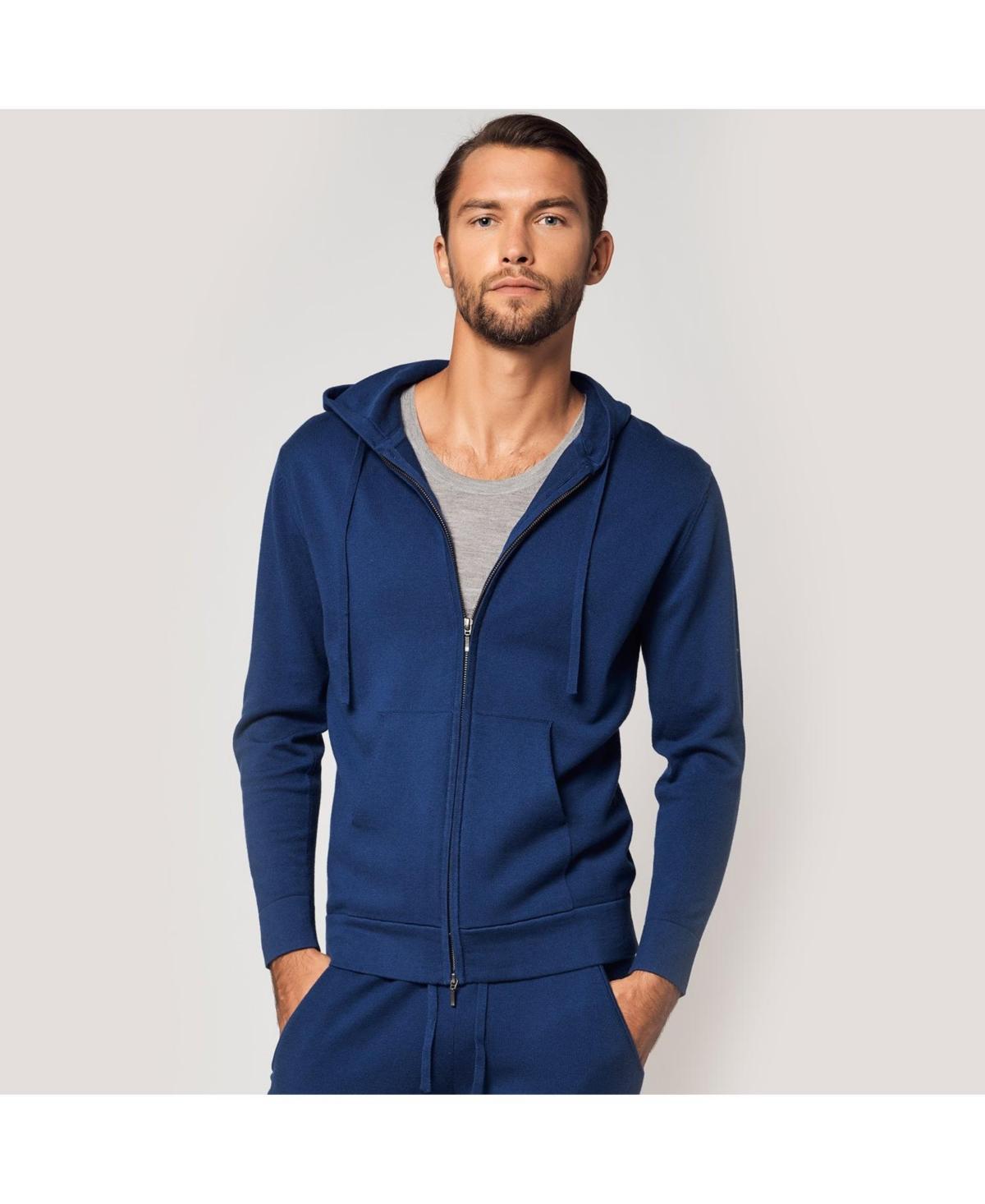 Bellemere Mens Cotton Cashmere Full Zip Hoodie Product Image