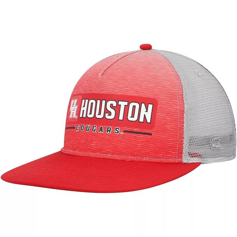 Mens Colosseum Red/Gray Houston Cougars Snapback Hat Product Image