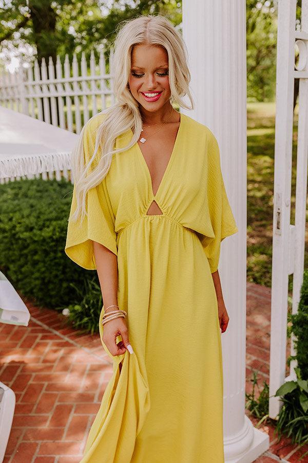 Tulum Vacay Maxi Dress in Primrose Yellow Product Image