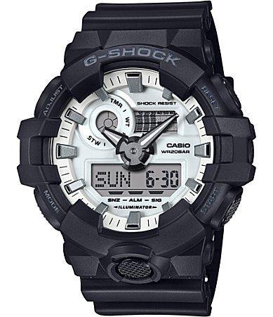 G-Shock Mens Ana-Digi Full Black Resin Strap World Time Watch Product Image