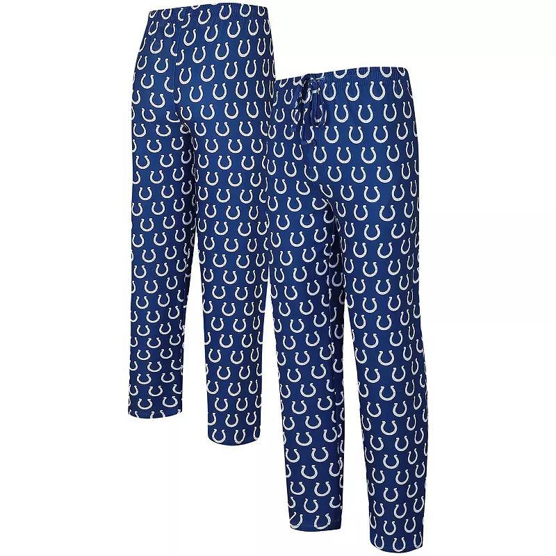 Mens Concepts Sport Royal Indianapolis Colts Gauge Allover Print Knit Pants Product Image