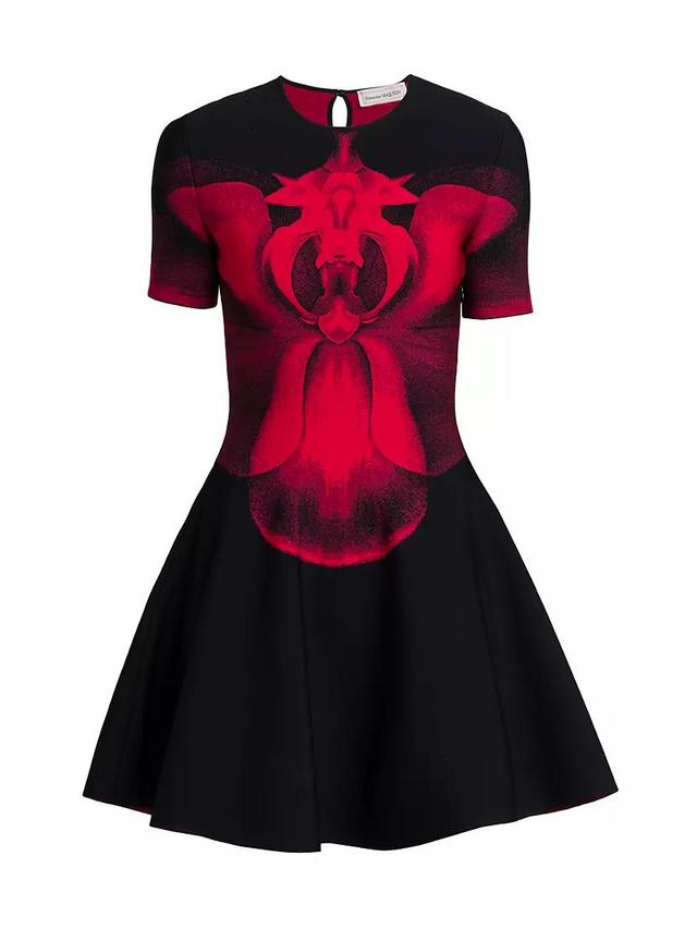 Jacquard Orchid Minidress Product Image