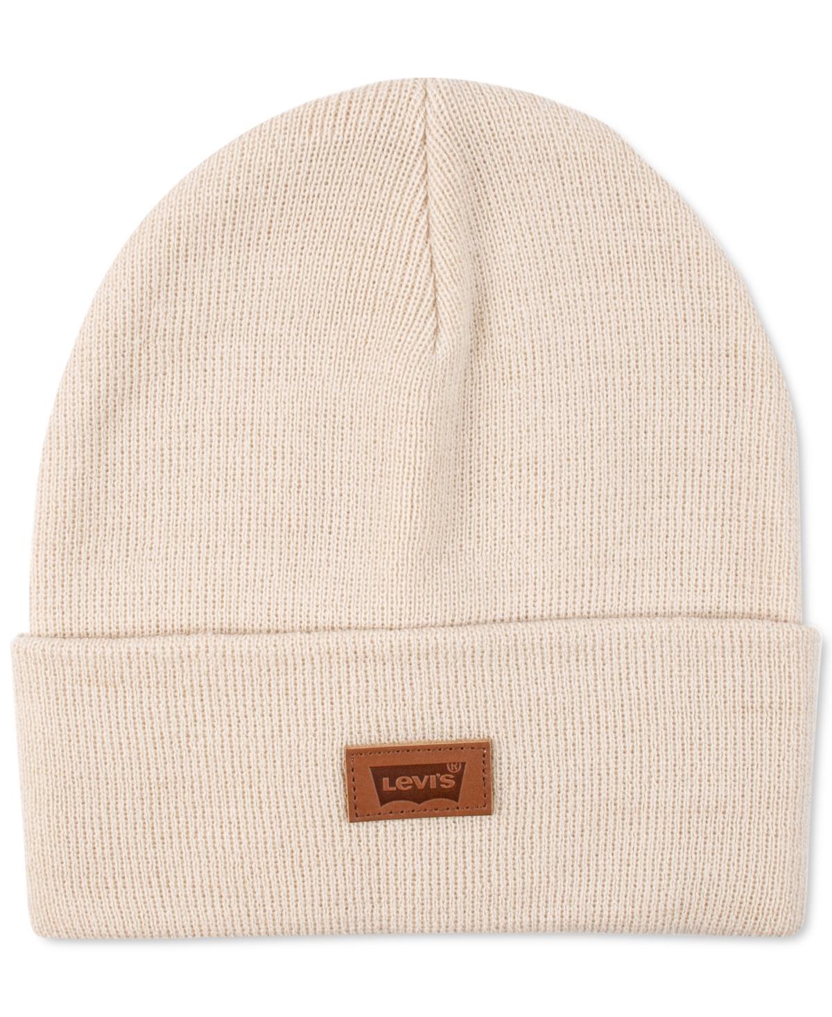 Levis All Season Comfy Leather Logo Patch Hero Beanie Product Image