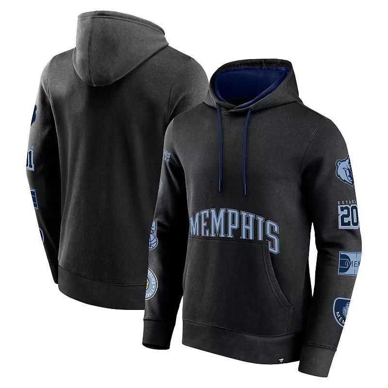 Mens Fanatics Branded Black Memphis Grizzlies Home Court Pullover Hoodie Product Image