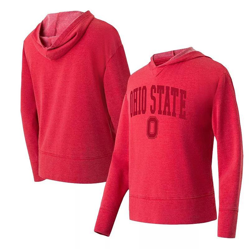 Womens Concepts Sport Scarlet Ohio State Buckeyes Volley Long Sleeve Hoodie T-Shirt Product Image