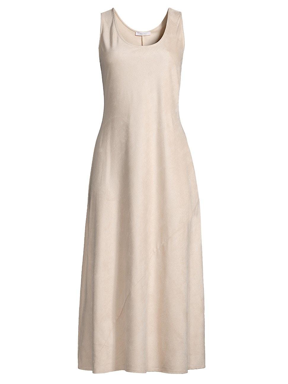 Womens Vegan Suede Midi-Dress Product Image