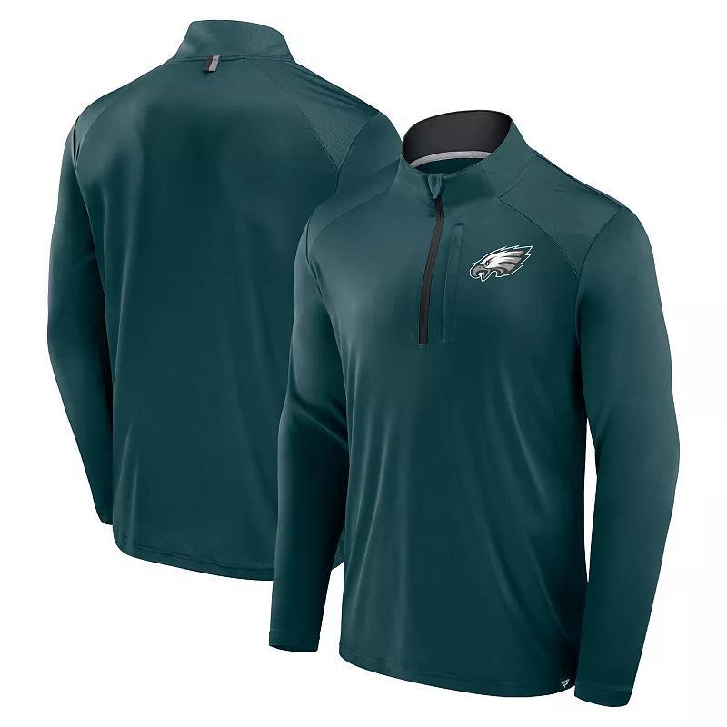 Mens Fanatics Midnight Philadelphia Eagles Defender Long Sleeve Quarter-Zip Jacket Product Image