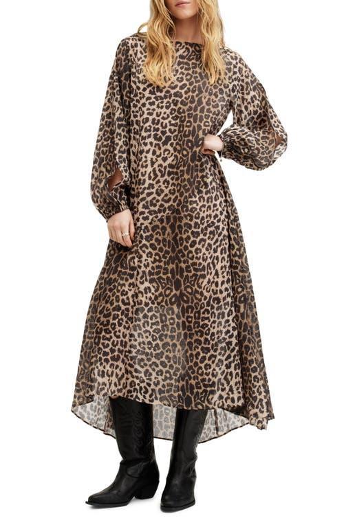 Jane Leppo Dress In Leopard Brown Product Image