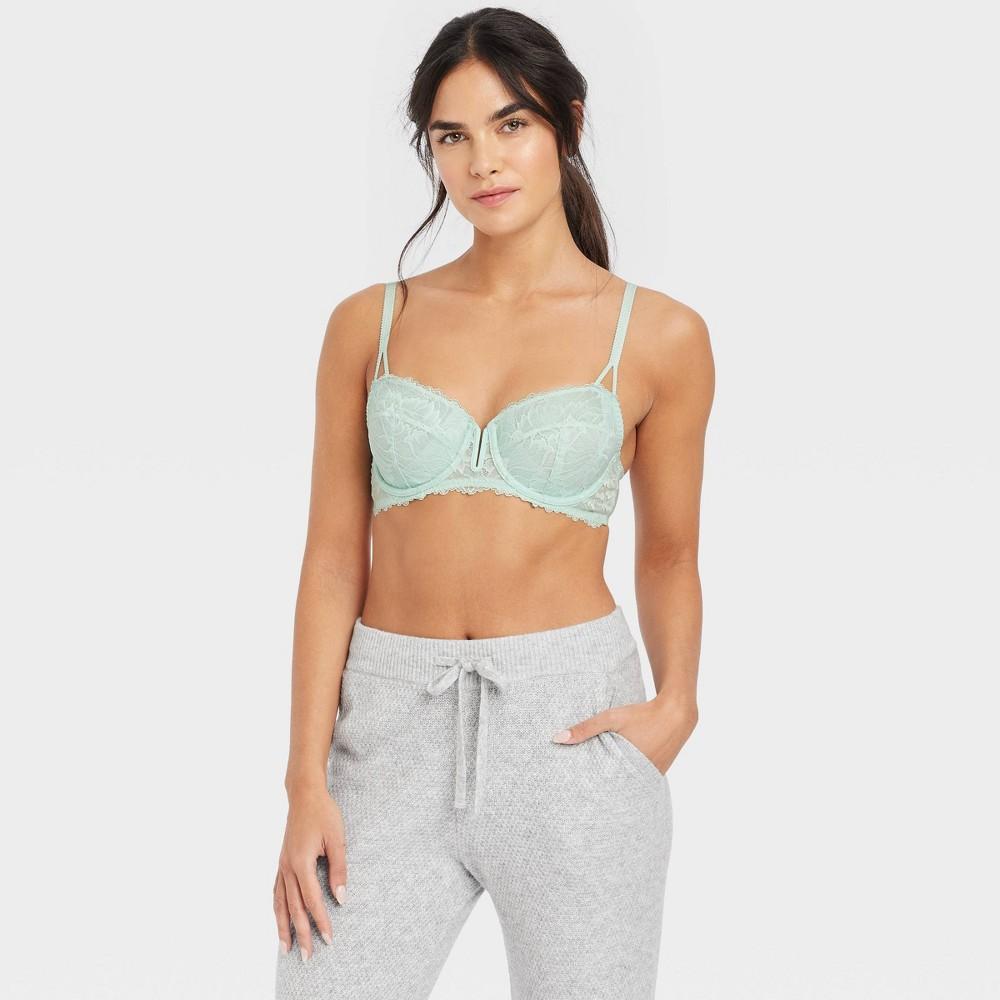 Womens Unlined Balconette Bra - Auden Ocean 34DD Product Image