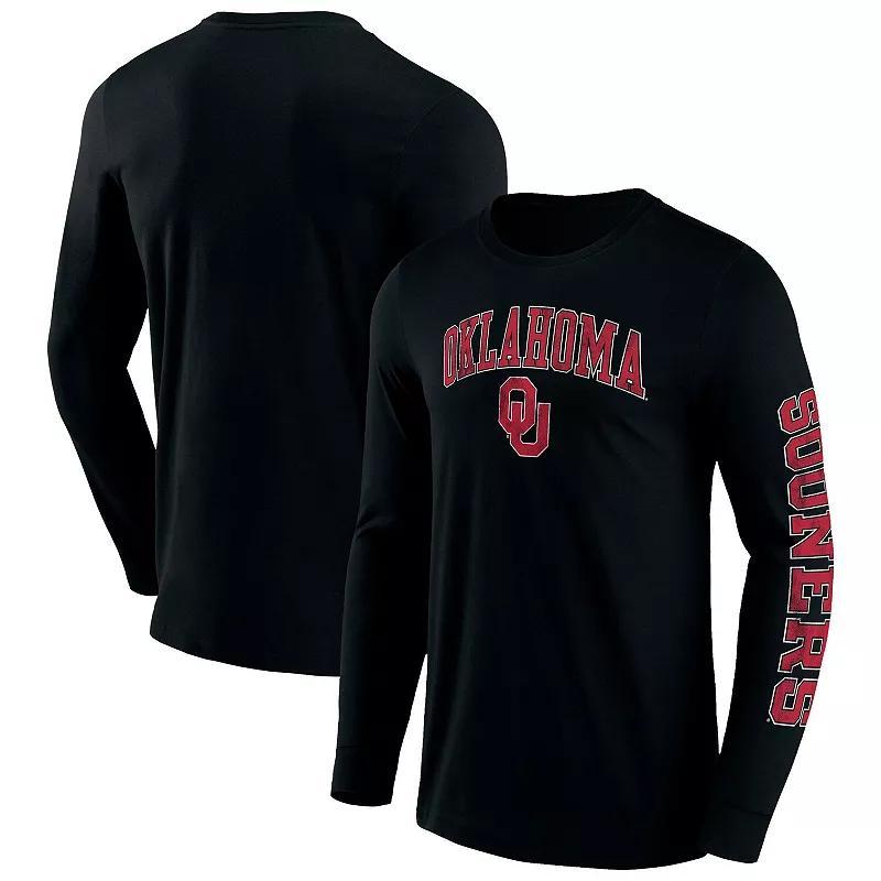 Mens Fanatics Branded Oklahoma Sooners Distressed Arch Over Logo 2.0 Long Sleeve T-Shirt Product Image