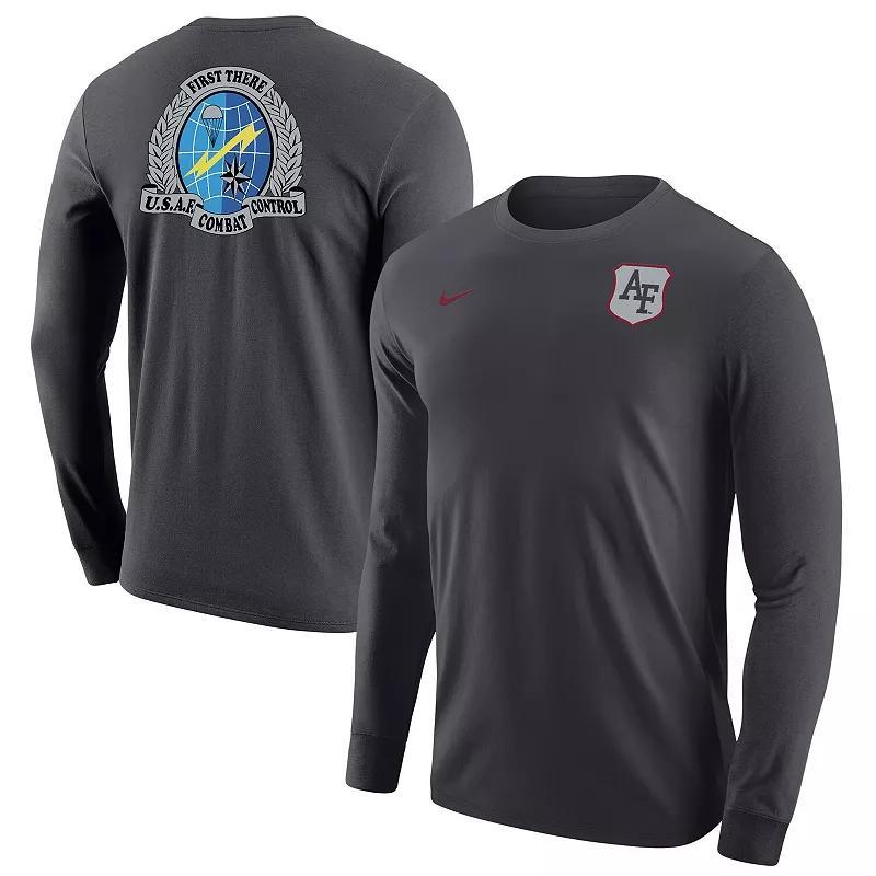 Mens Nike Anthracite Air Force Falcons Special Operations Command Long Sleeve T-Shirt Product Image