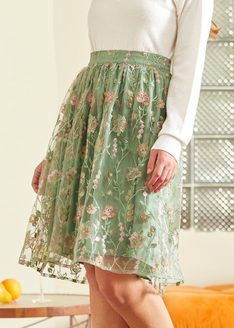 Sage Serenity Dirndl Skirt Product Image