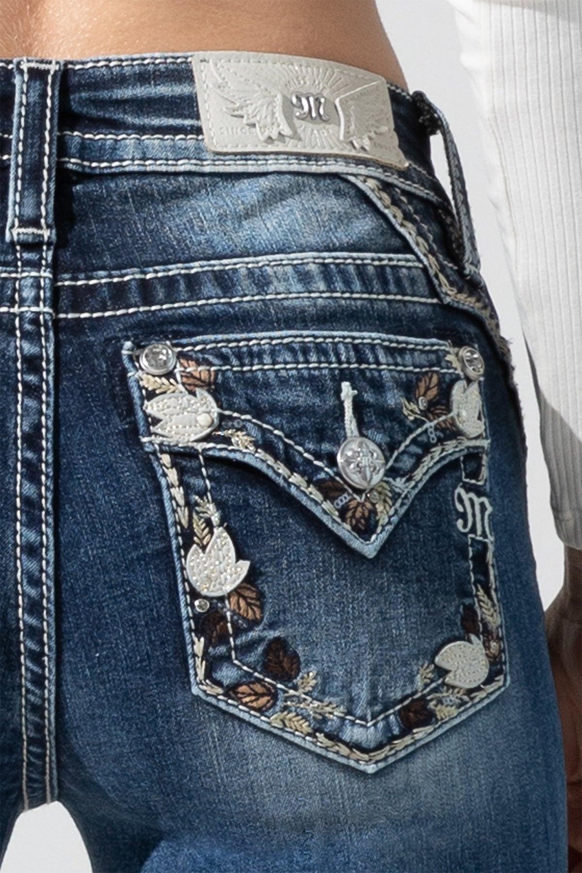 Falling Leaves Bootcut Jeans Product Image