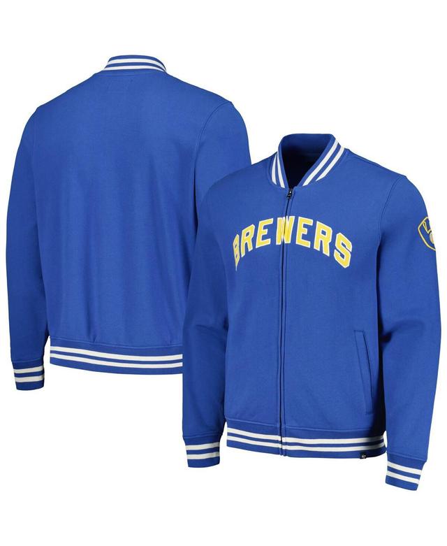 Mens 47 Royal Milwaukee Brewers Wax Pack Pro Camden Full-Zip Track Jacket Product Image