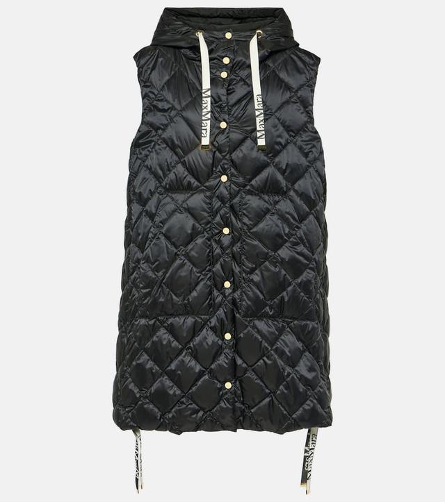 The Cube Sisoft Quilted Down Vest In Black Product Image