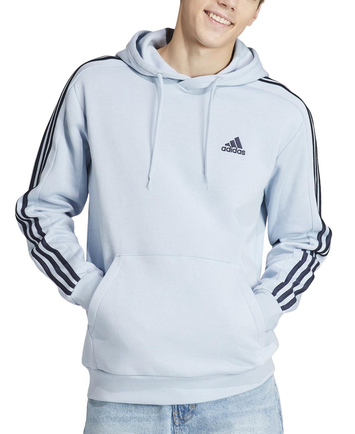 Mens adidas Essentials Fleece 3-Stripes Hoodie Product Image