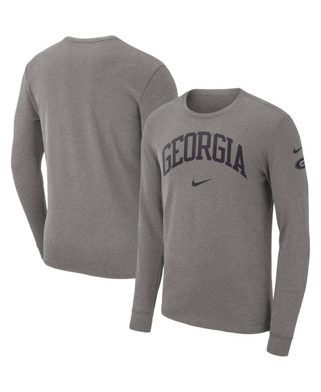 Mens Nike Heather Gray Alabama Crimson Tide Arch 2-Hit Long Sleeve T-shirt Product Image