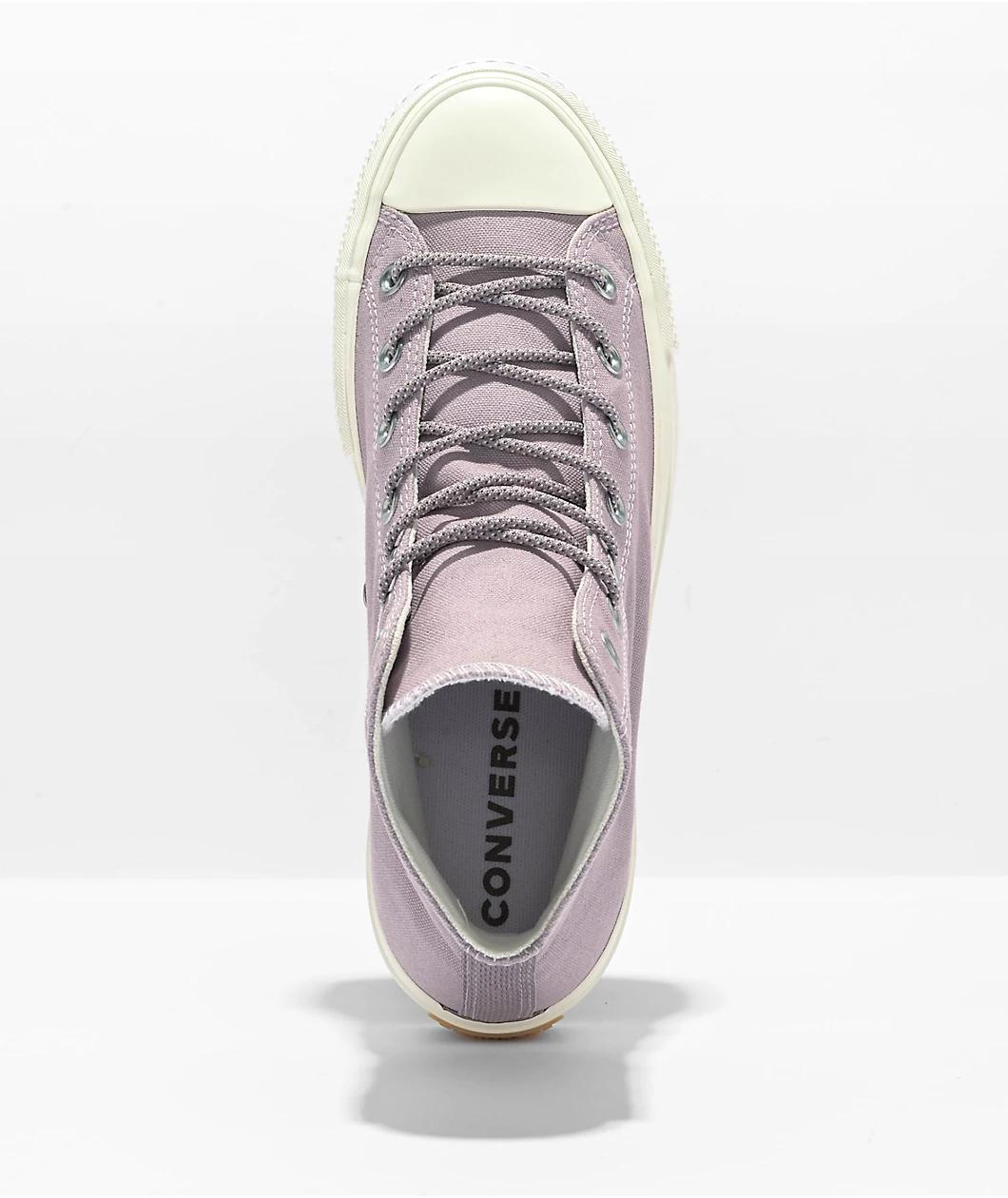 Converse Chuck Taylor All Star Lift Lucid Lilac High Top Platform Shoes Product Image