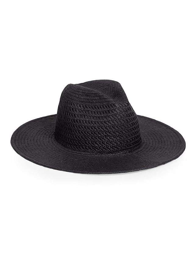 Womens Luxe Vented Packable Straw Fedora Product Image