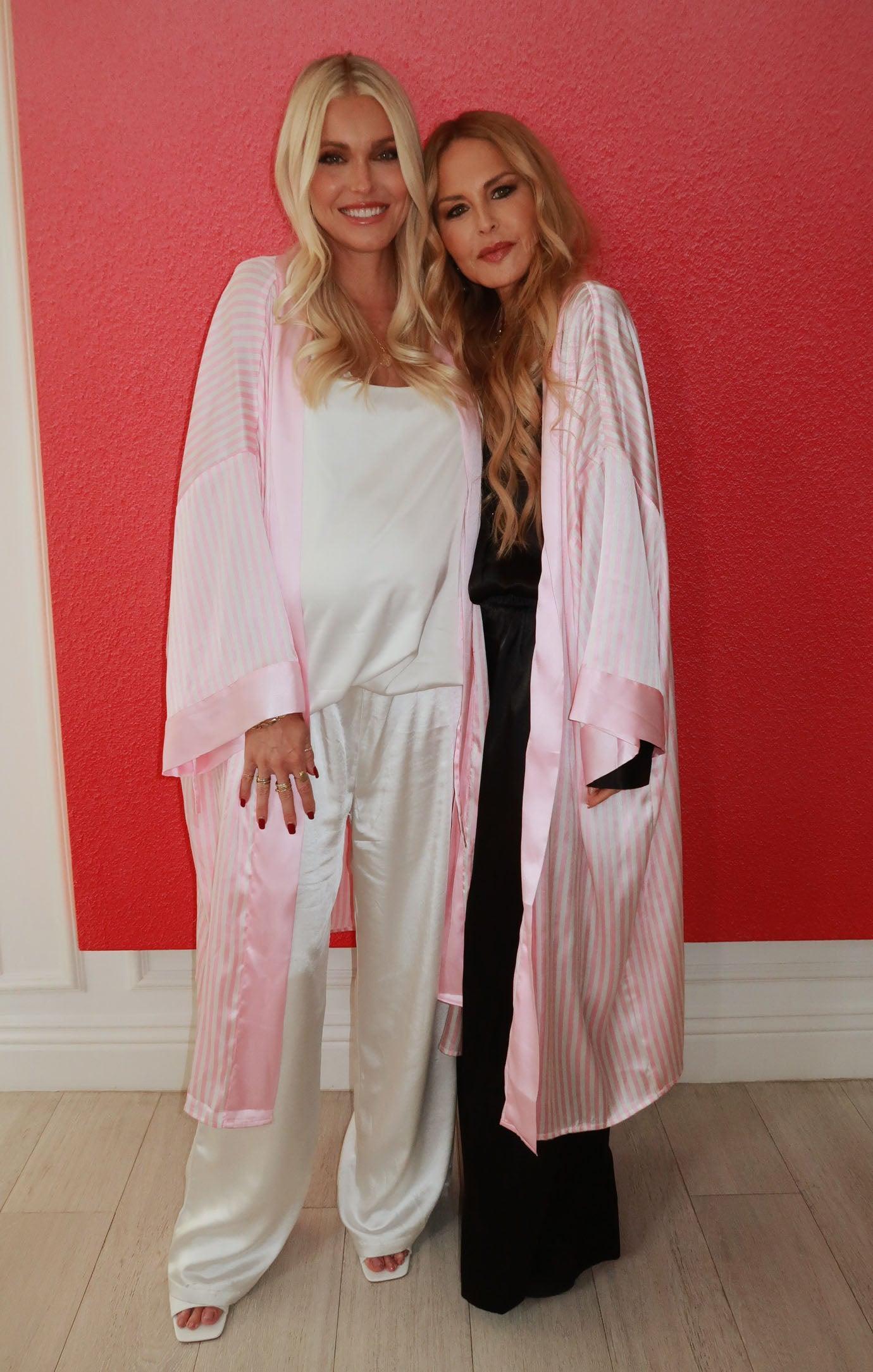 Mumu x Curateur The Harlow Robe ~ Pink Stripe Product Image