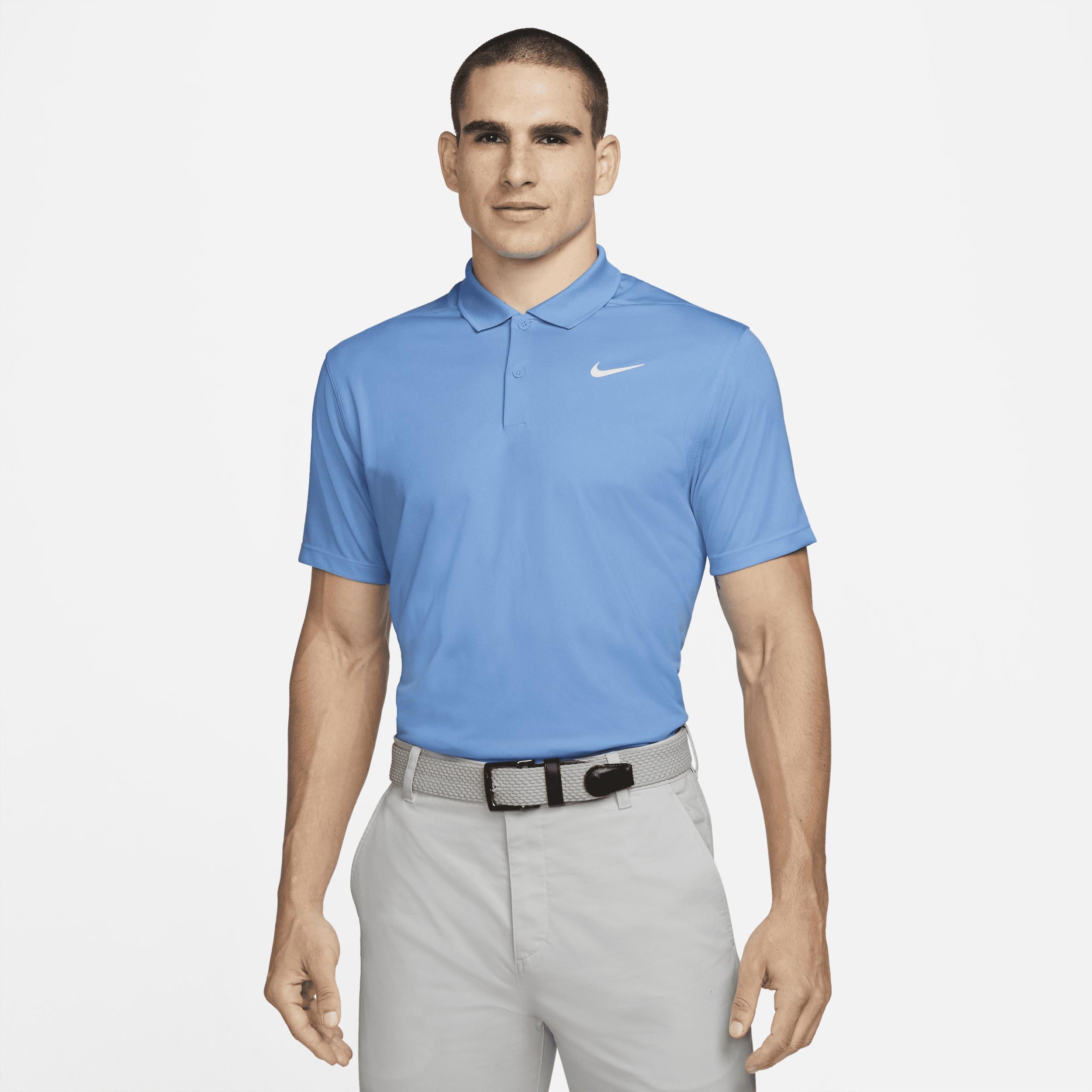 Nike Mens Dri-FIT Victory Solid 2022 Golf Polo, Large, University Blue Product Image